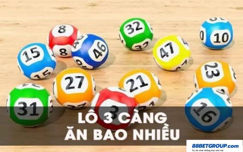 1 điểm lô 3 càng ăn bao nhiêu