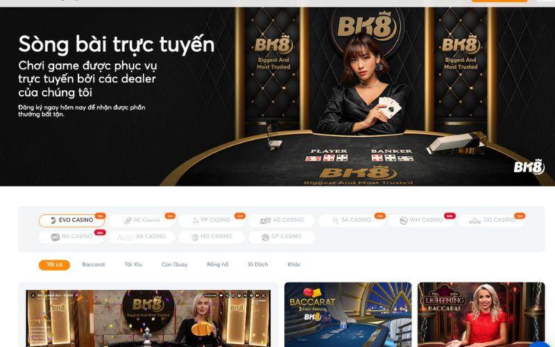 Cổng game đánh Baccarat ăn tiền thật