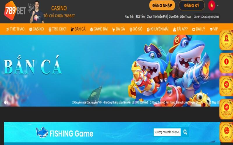 Cổng game săn cá đổi thẻ VIP