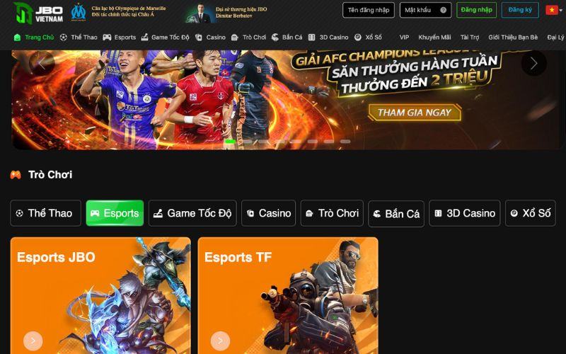 Nhà cái Esport chuẩn xu hướng châu Mỹ