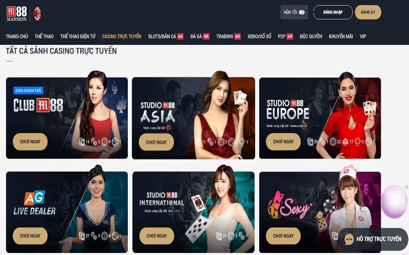 Trang casino online lớn nhất thế giới