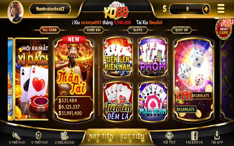 Cổng game đổi thưởng Yo88