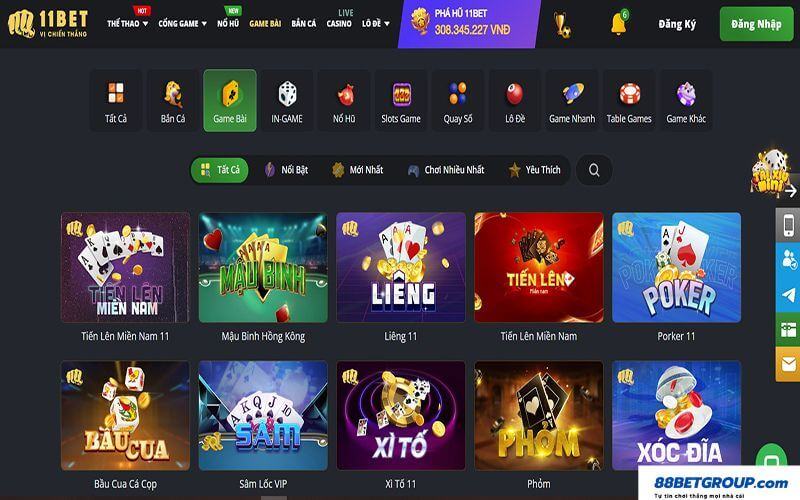 Game bài đổi thưởng 11bet